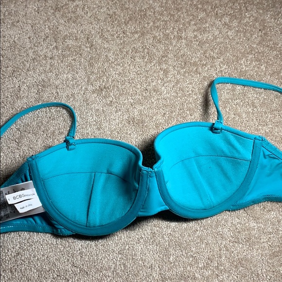 BCBGeneration blue removable straps bikini top - Picture 2 of 3